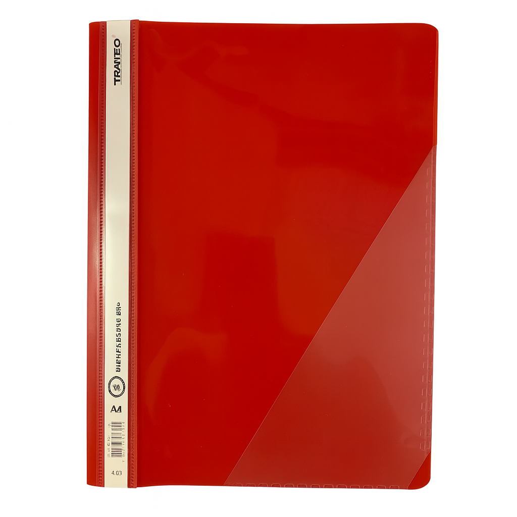 Tranbo Clear File Red || ملف وجه شفاف ماركة ترانبو لون أحمر