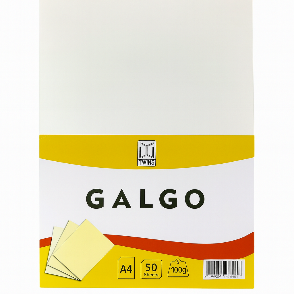 Twins Off White GALGO 100g A4 Paper 50 Sheets || ورق جالجو مراسلات 100 جرام باكيت 50 ورقة لون ابيض