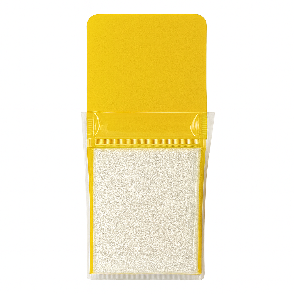 Whiteboard File with Magnet Yellow Color Size S || S ملف جيب بلاستيك مع مغناطيس للسبورة لون أصفر حجم