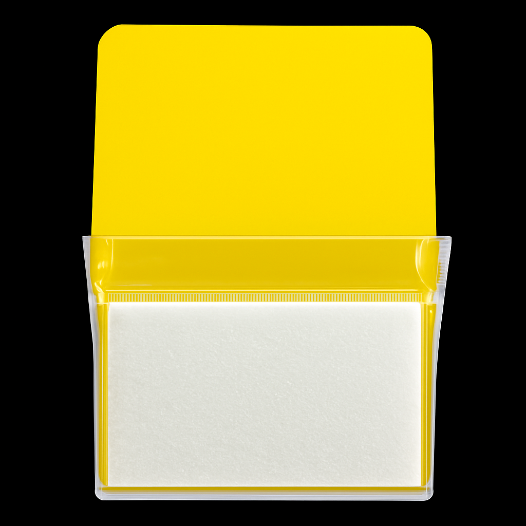 Whiteboard File with Magnet Yellow Color Size L 16 x 20 cm || L ملف جيب بلاستيك مع مغناطيس للسبورة لون أصفر مقاس 20*16 سم