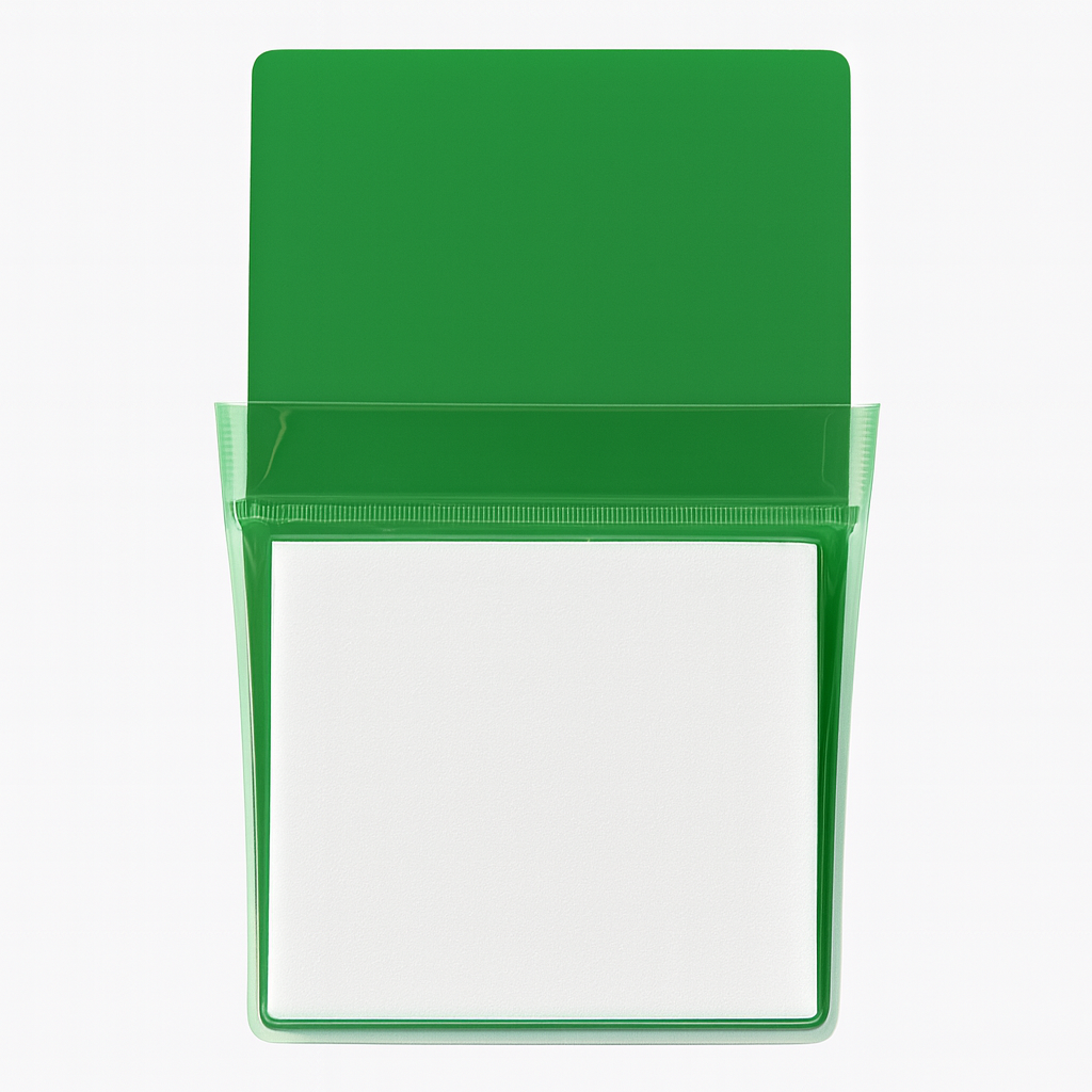 Whiteboard File with Magnet Green Color Size XL 24 x 30 cm || XL ملف جيب بلاستيك مع مغناطيس للسبورة لون أخضر مقاس 24*30 سم