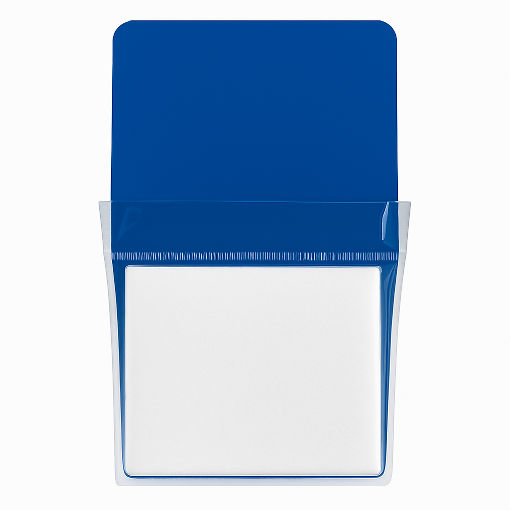 Whiteboard File with Magnet Blue Color Size XL 24 x 30 cm || XL ملف جيب بلاستيك مع مغناطيس للسبورة لون أزرق مقاس 24*30 سم