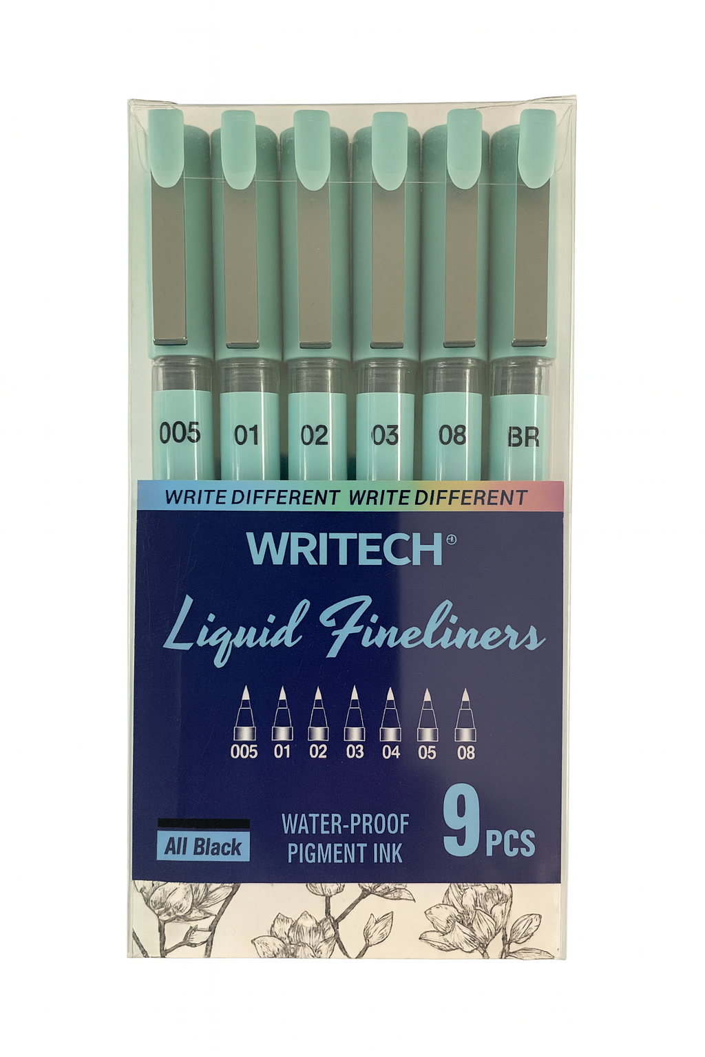 Writech Liquid Fineliner 6 Pcs || اقلام حبر رايتك ضعيفة فاين لاينر 6 حبة