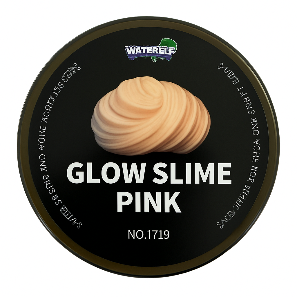 Water Elf Glow Slime 120ml Pink || سلايم مضيئ 120 مل لون وردي