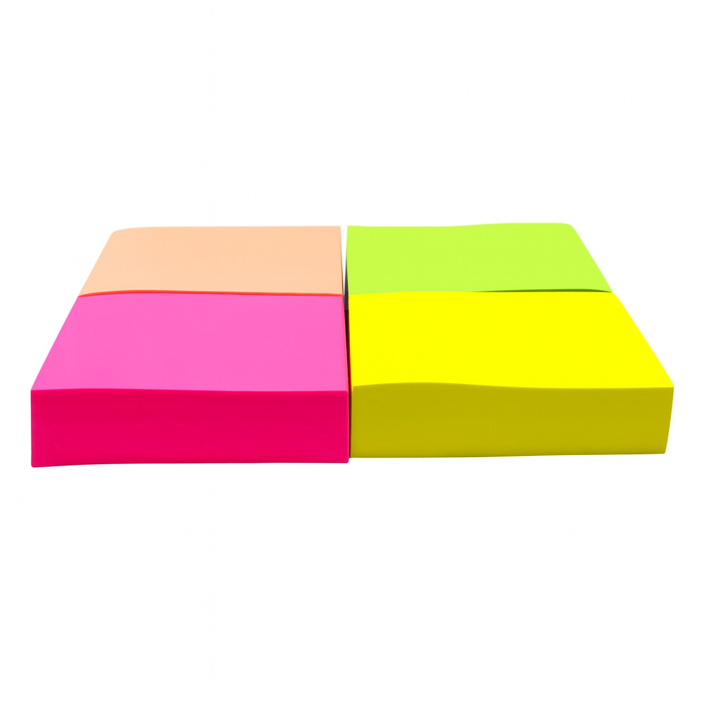 Neon Sticky Note 4 Colors 3x2 || ستيكي نوت فسفوري مربعات 3*2
