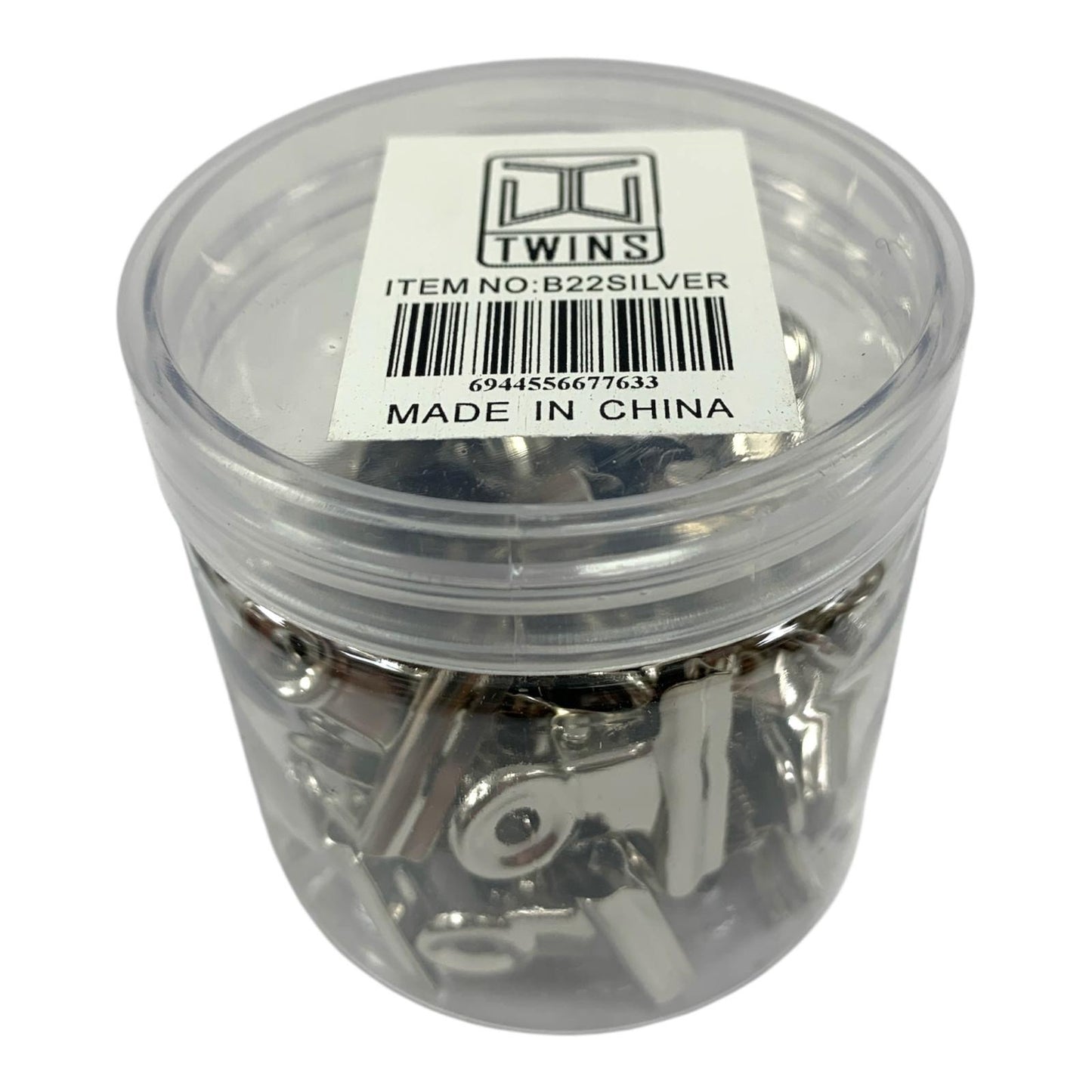 A&T Paper Clips 22 ml Silver || مشبك ورق اي اند تي فضي ٢٢ مل