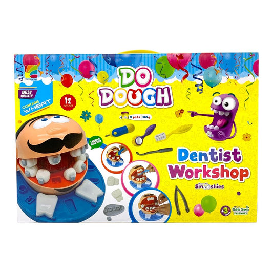 Do Dough Dentist Workshop Boy Dough Set 12pcs || مجموعة طين صلصال طبيب الاسنان ولادي ١٢ قطعة