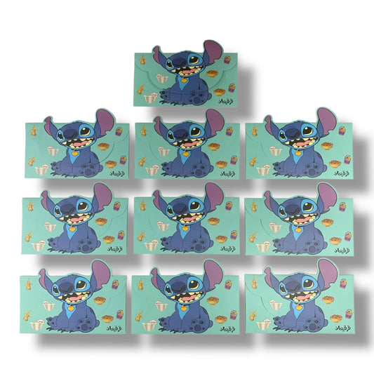 Girgian Envelopes 10 Pcs Stitch || اظرف قرقيعان ١٠ حبة ستيتش