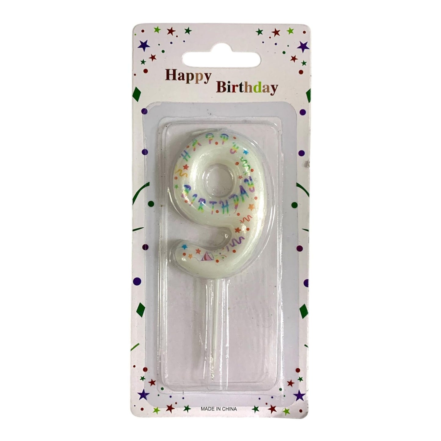 Birthday Candles Confetti from 0 9 شموع اعياد ميلاد موديل كونفيتي من ٠ ٩