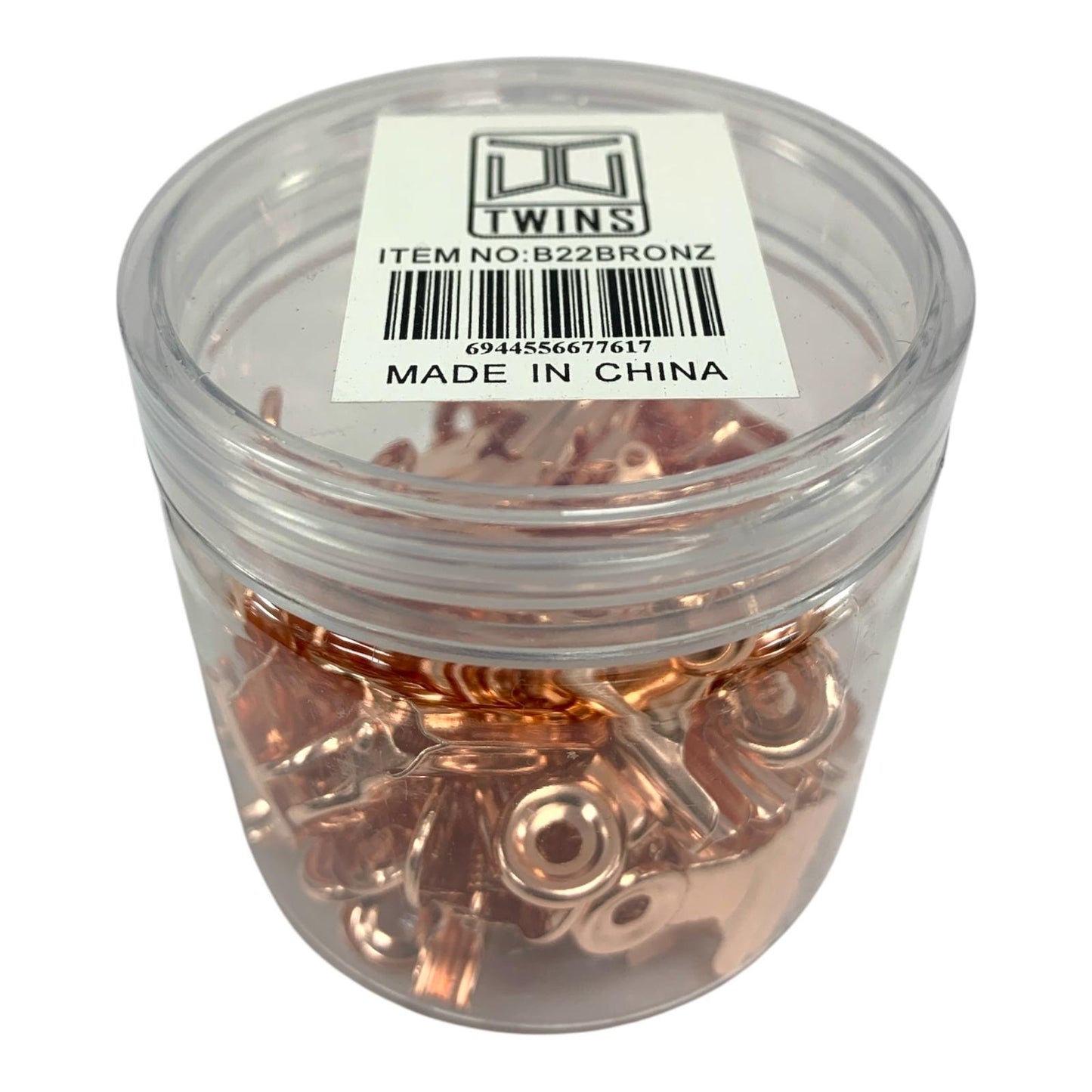 A&T Paper Clips 22 ml Rose Gold || مشبك ورق اي اند تي روز قولد ٢٢ مل