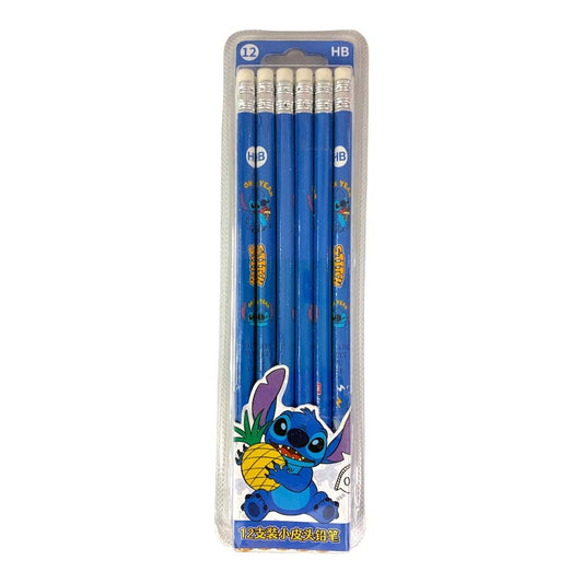 Stitch Pencil Pack 12 Pcs  || مجموعة أقلام رصاص ١٢ حبة ستيتش