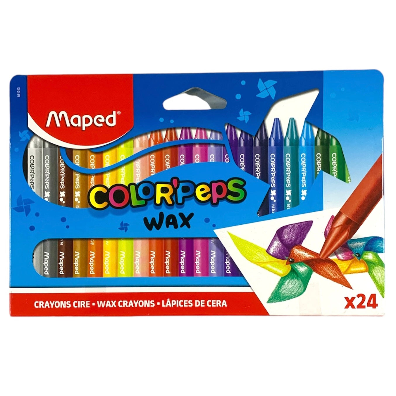 maped color peps wax 24 colors || الوان شمعية مابد ٢٤ لون