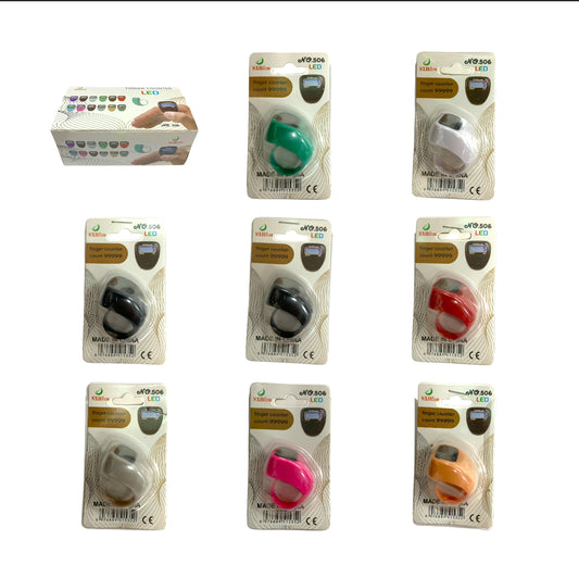 Tasbih Ring Finger Counter Assorted Colors || خاتم تسبيح الوان متنوعة