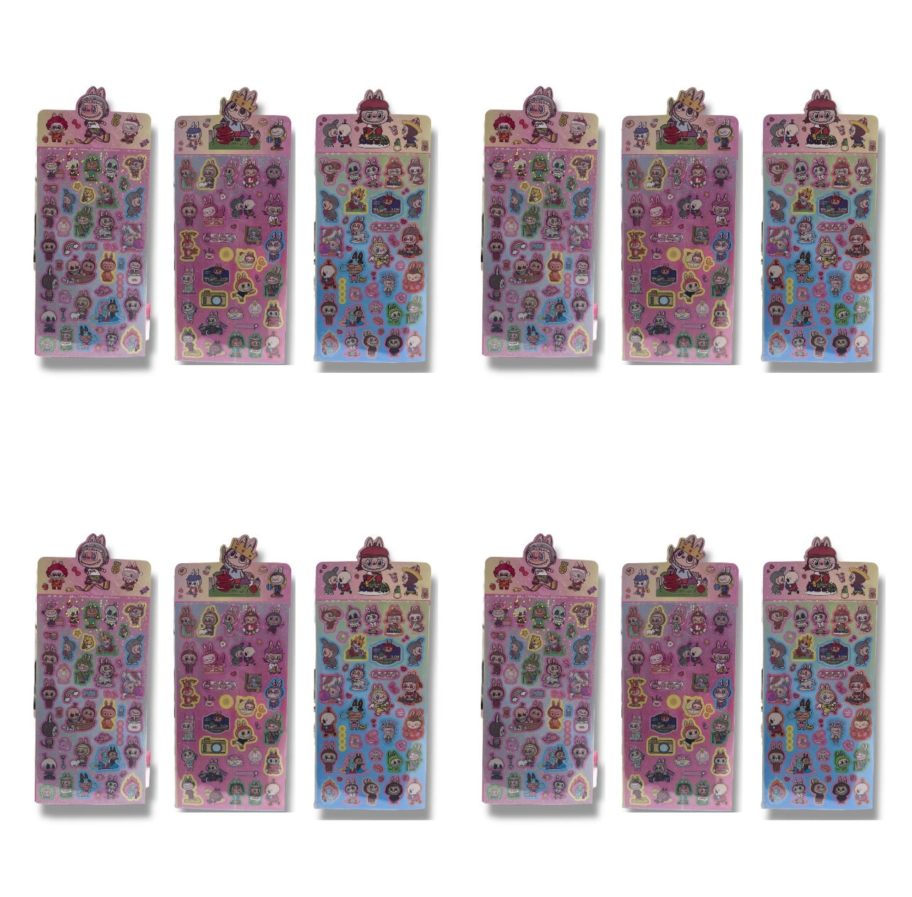 Labubu Stickers Assorted Models 12 Pcs || ستيكرات لابوبو موديلات متنوعه 12 حبة