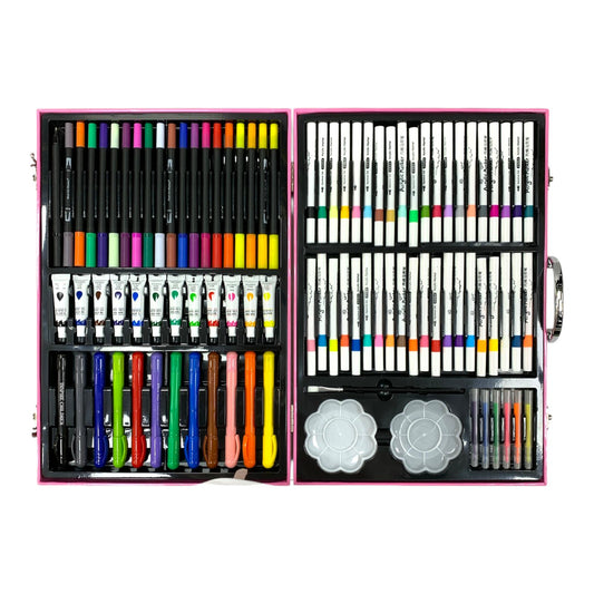 Kuromi Coloring Case 113 Pcs || جنطة تلوين كرومي ١١٣ قطعة
