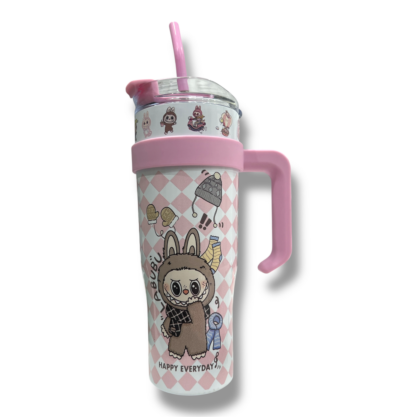 Labubu Water Bottle 1200 ml || مطارة ماء لابوبو حجم كبير ١٢٠٠ مل