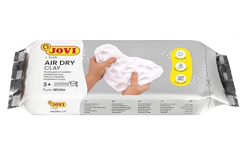 Jovi Air Dry Clay Pure White Modeling Clay 500 gram || طين صلصال ابيض جفاف هوائي ٥٠٠ جرام