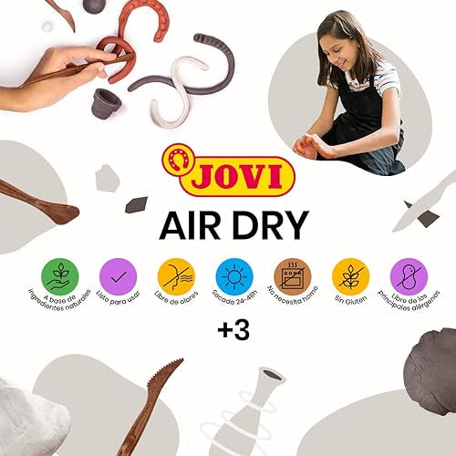 Jovi Air Dry Clay Pure White Modeling Clay 500 gram || طين صلصال ابيض جفاف هوائي ٥٠٠ جرام