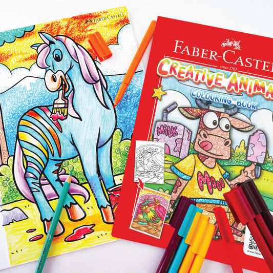 Faber Castell Creative Animals Coloring Book || دفتر تلوين للاطفال فيبر كاستل الحيوانات المبدعة