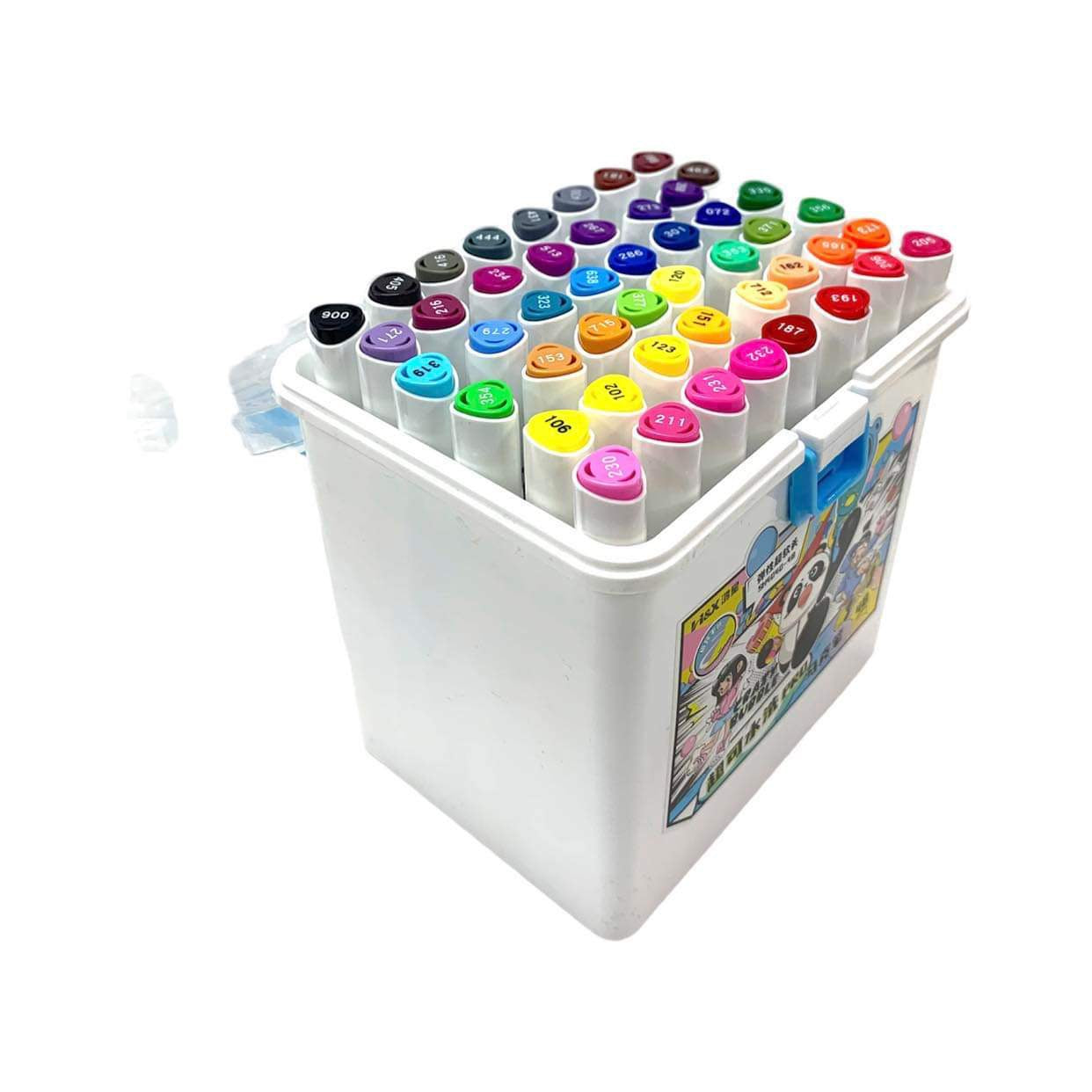 A&T Crazy Bubble Panda Sketch Marker 48 Colors || الوان سكيتش ماركرز باندا ٤٨ لون