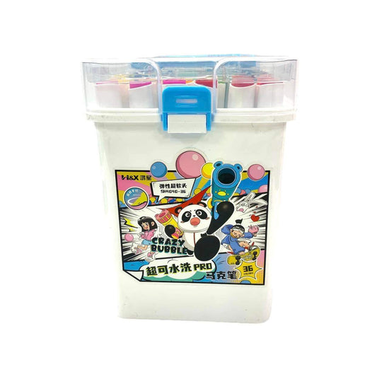A&T Crazy Bubble Panda Sketch Marker 36 Colors || الوان سكيتش ماركرز باندا ٣٦ لون