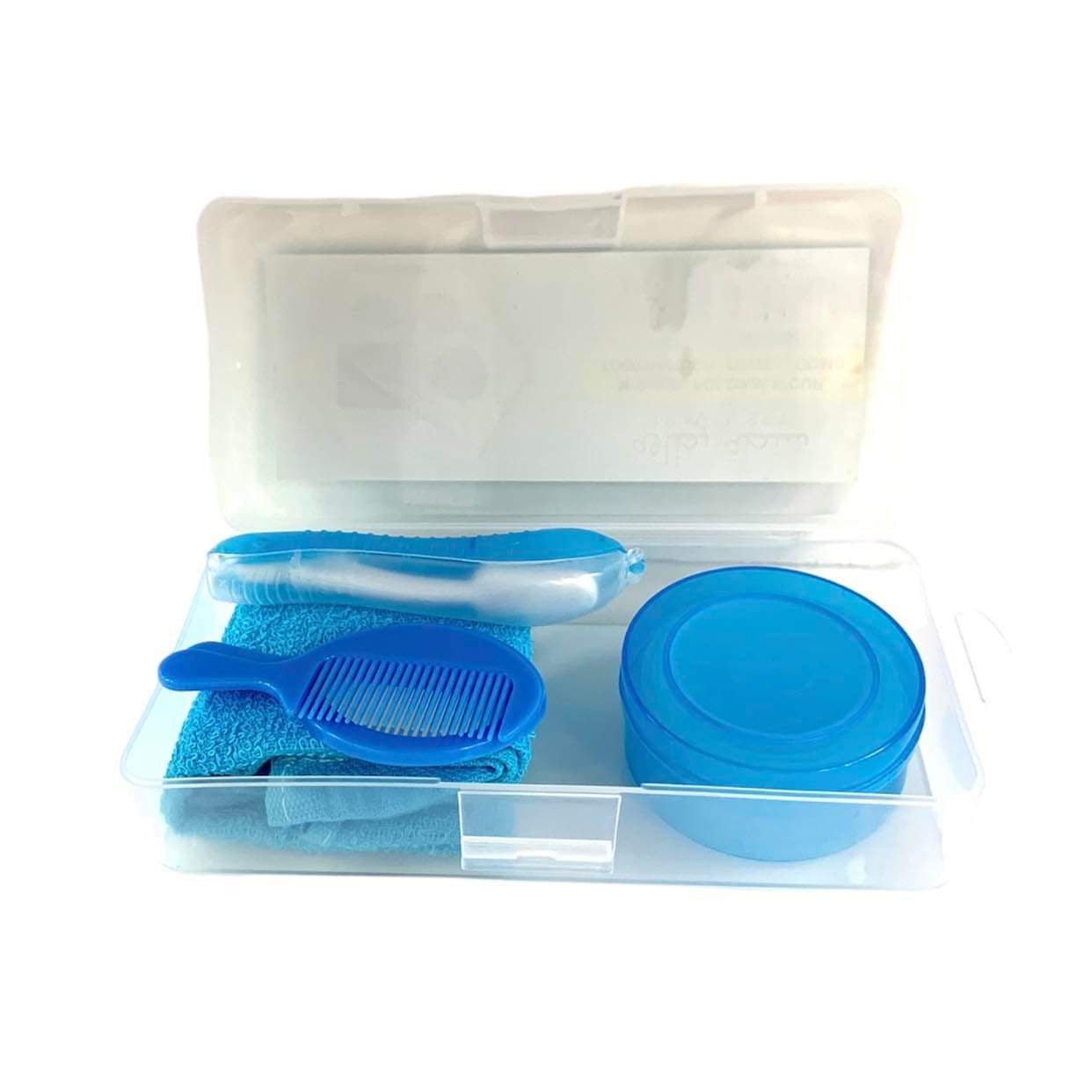 Kids Travel Set Blue || شنطة نظافة ولادي