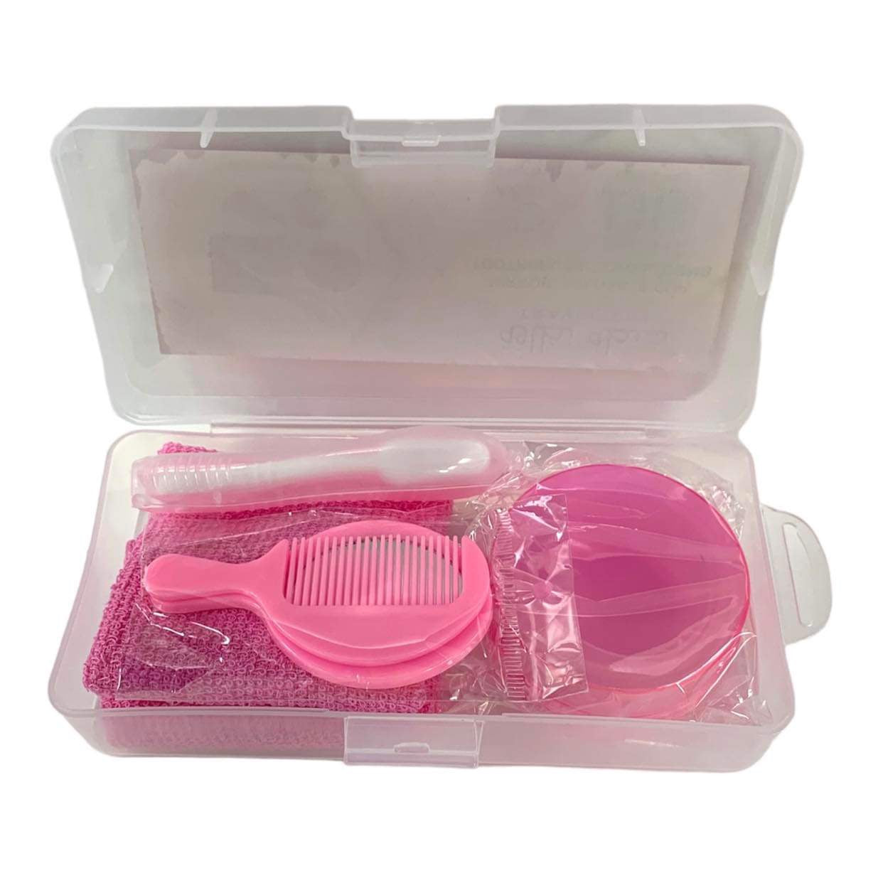 Kids Travel Set Pink || شنطة نظافة بناتي