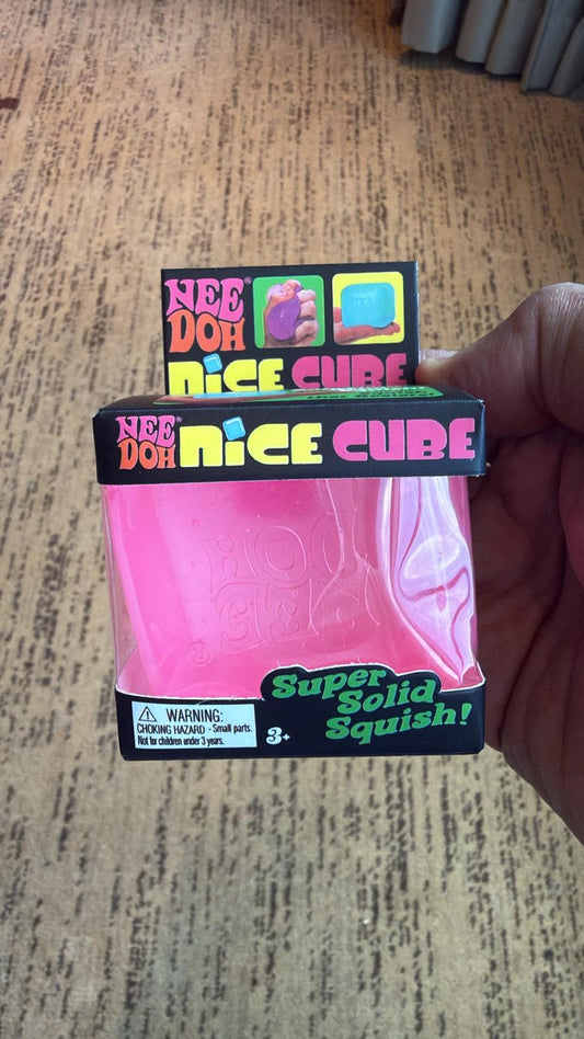 Needoh Squishy Cube Pink || نيدو سكيوشي مكعب وردي