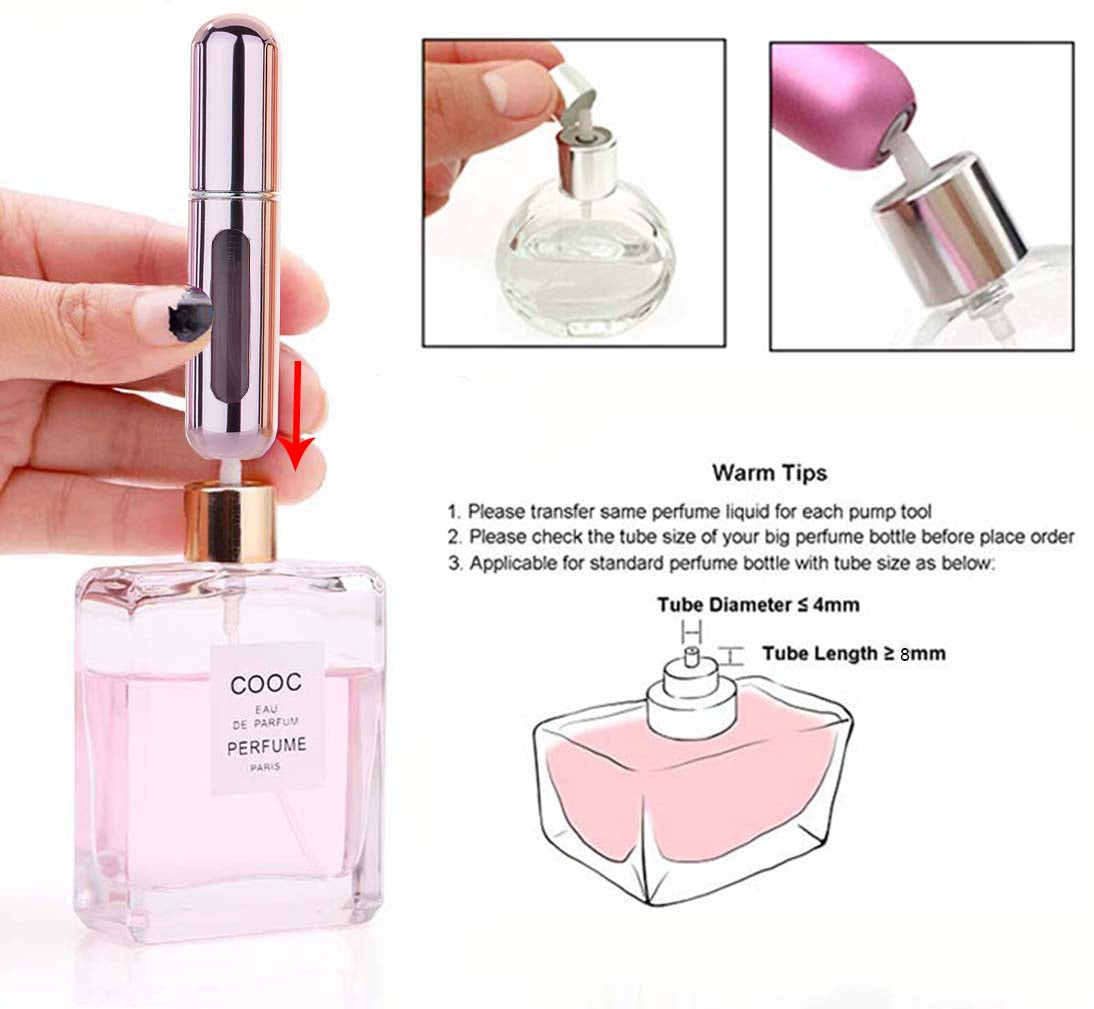 Mini Refillable Perfume Bottle Purple Color علبة بخاخ عطر قابل للتعبئة لون بنفسجي