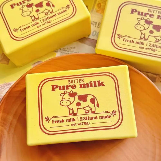 Pure Milk Butter Slow Rising Squishy || مكعب سكوشي اسفنجي زبدة بقرية