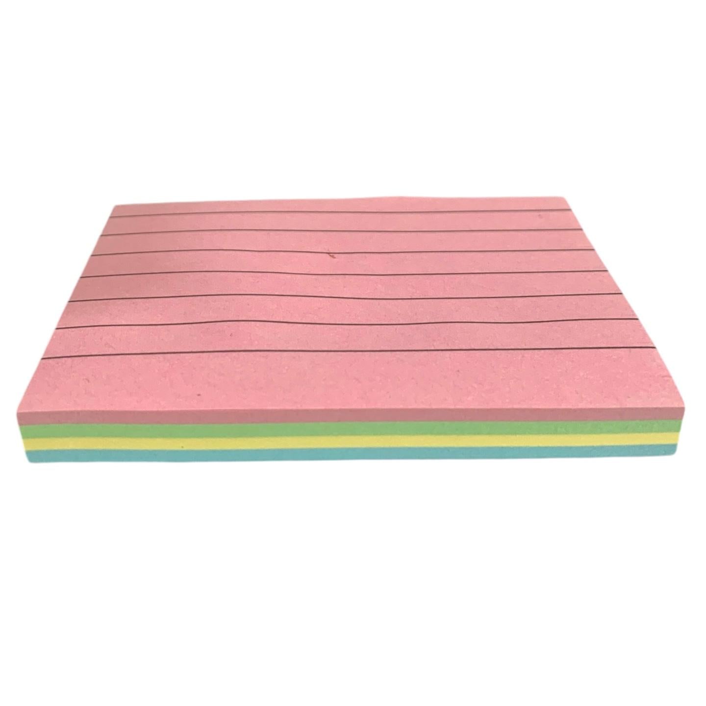 A&T Sticky Note Pastel Colors 4 x 3 || ورق ملاحظات لاصق ستيكي نوت الوان باستيل حجم ٣*٤