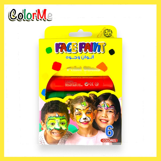 Color Me Face Paint Kids Safe 6 Colors || الوان وجه كولور مي امنه للاطفال ٦ لون