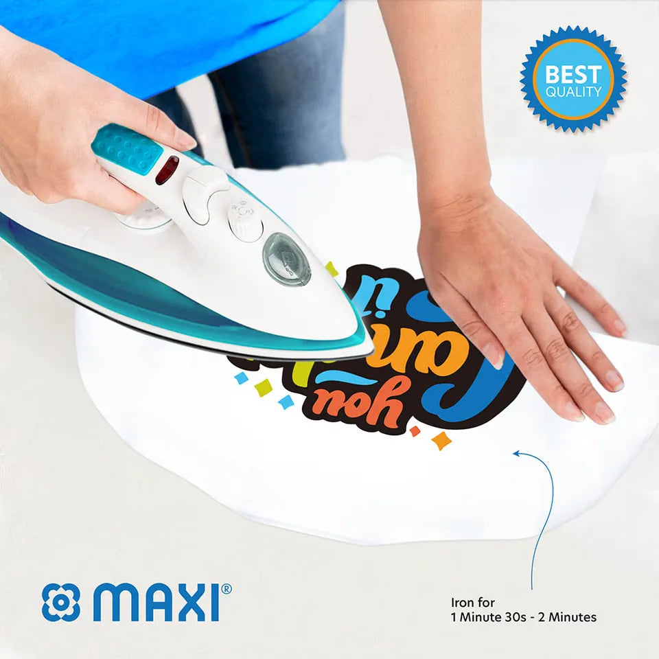 Transfer Paper for Light Fabric Maxi || ورق طباعة على تيشيرت الوان فاتحة