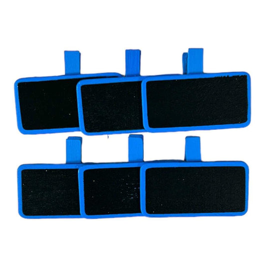 Wooden Clips Blackboard Assorted Colors || ملاقط ملونة شكل بلاك بورد الوان مختلفة