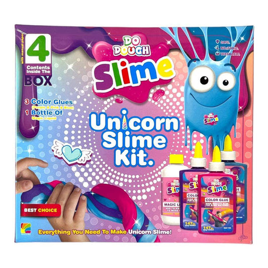 Do Dough Unicarn Slime Kit 4 Pcs || مجموعة سلايم يونيكورن ٤ قطع دو دوه