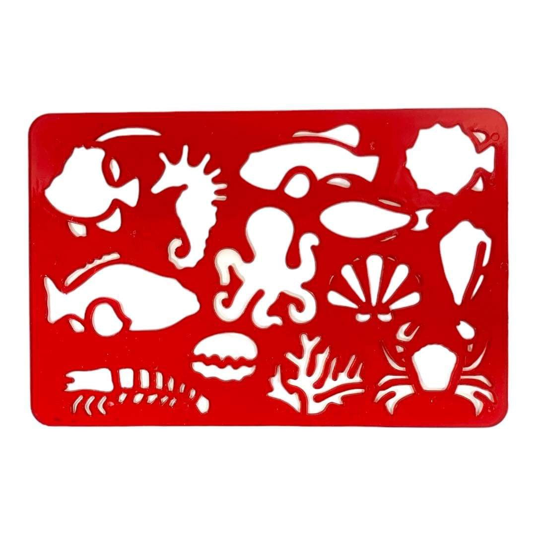 Fish Stencil Rulers || مساطر ستنسل السمك