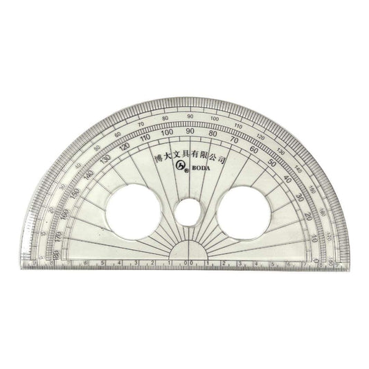 Protractor Semi Circle 180 Degrees Ruler || منقلة نصف دائرية ١٨٠ درجة