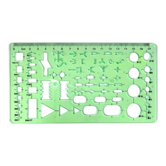 Engineering Electrical Graphix Symbols Ruler || مسطرة هندسية رموز كهربائية