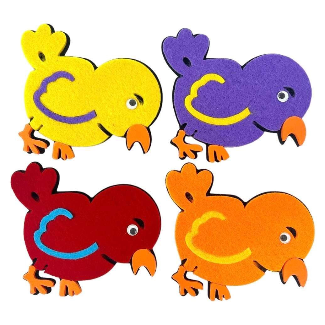 Felt Fabric Birds || مجموعة عصفور وبري