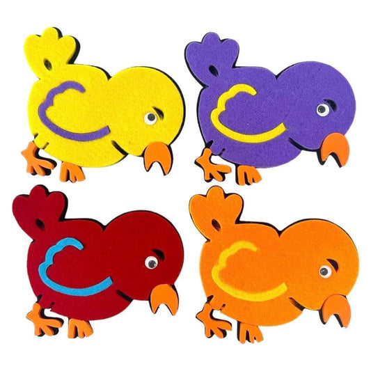 Felt Fabric Birds || مجموعة عصفور وبري