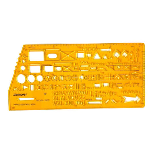 Engineering Isomars Painting Stencil Ruler || مسطرة هندسية اثاث ايزومارس