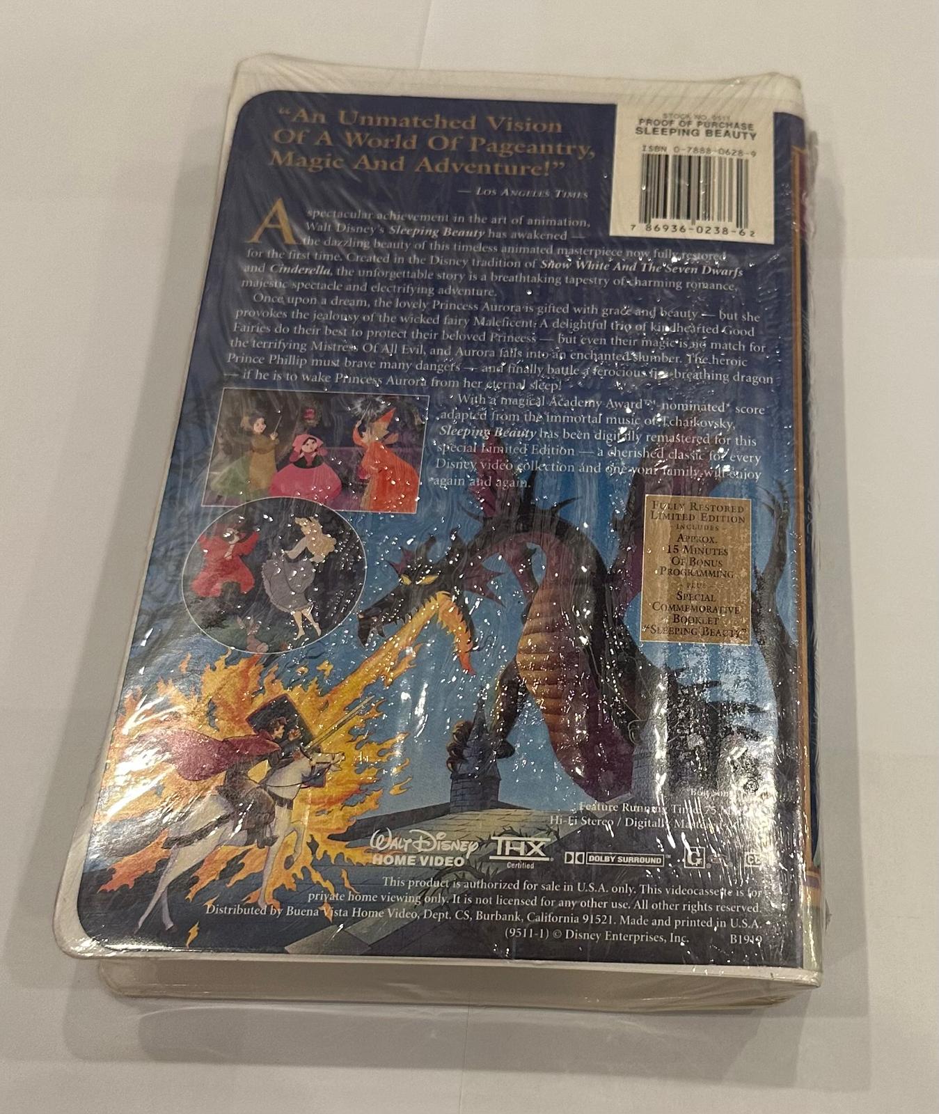Disney VHS Tape Sleeping Beauty Materpiece