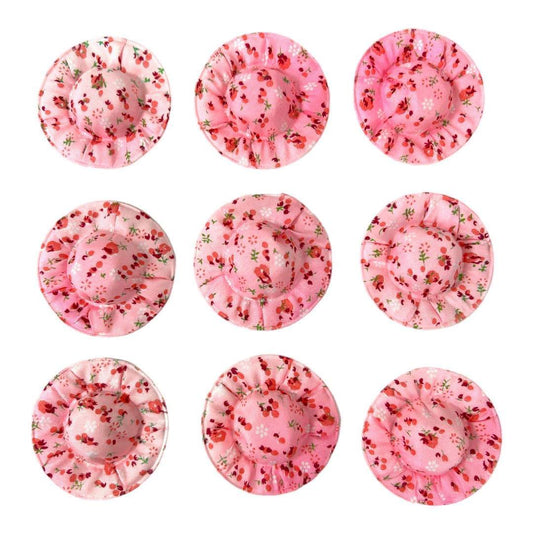 Felt Mini Hats Pink Color || قبعات جوخ صغيرة لون وردي