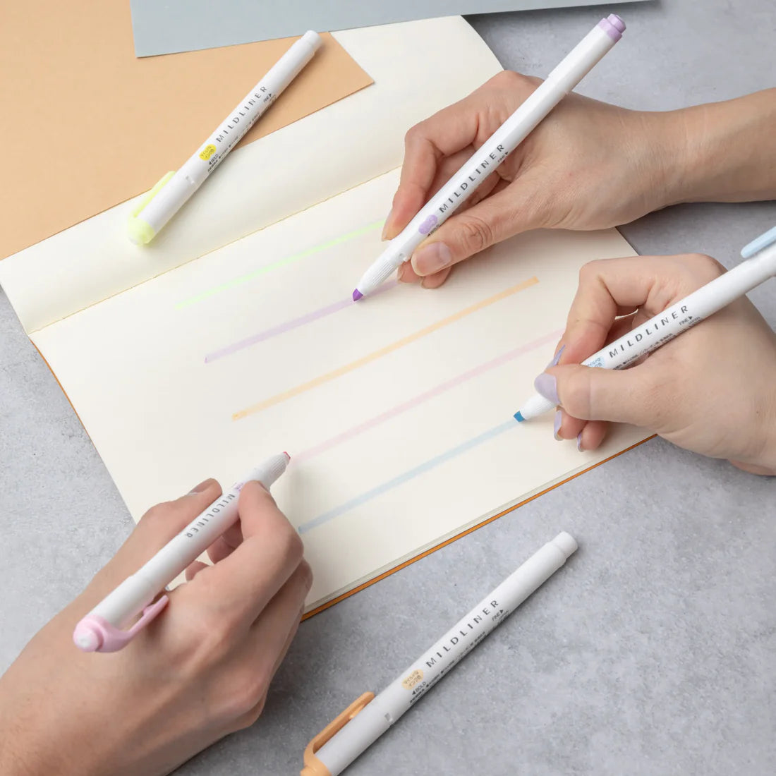 Zebra Midliner Highlighter Pen Set 5 Semi Florescent Colors || زيبرا مجموعة أقلام تحديد فوسفوري ميلد لاينر 5 ألوان فسفورية