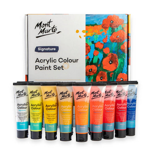 Mont Marte Acrylic Colors 18 Colors 36 ml || الوان اكريليك مونت مارت 28 لون حجم 36 مل
