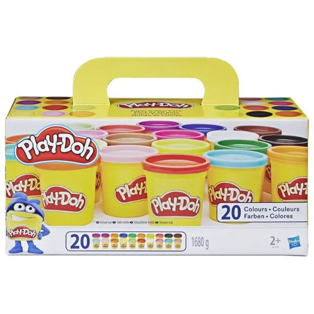 Play doh Super Color Pack 20 Colors || مجموعة طين صلصال بلاي دو 20 لون