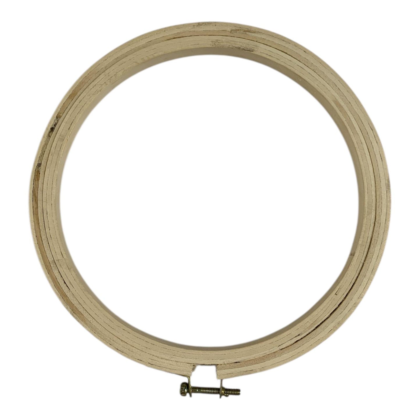 Wooden Embroidery Hoop with Metal Screw 17 cm || طارة خشب للاشغال اليدوية 17 سم