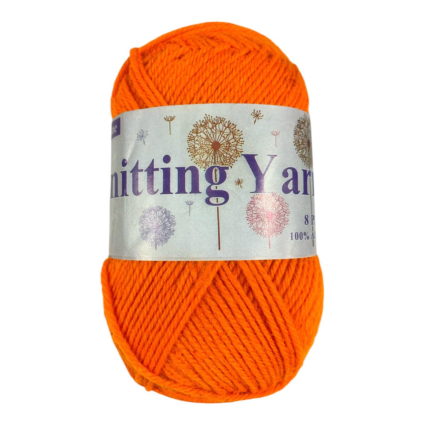 Orange Wool Knitting Yarn DIY Crochet || خيط صوف للاشغال اليدوية والكروشيه حجم كبير لون برتقالي