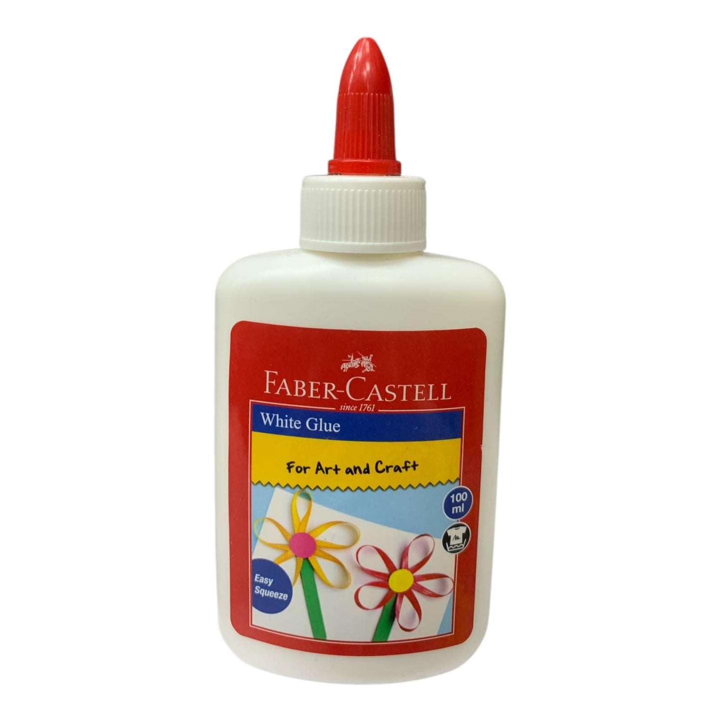 Faber Castel Craft Liquid White Glue 100 ml || صمغ غراء ابيض سائل ابيض فيبر كاستل حجم 100 مل