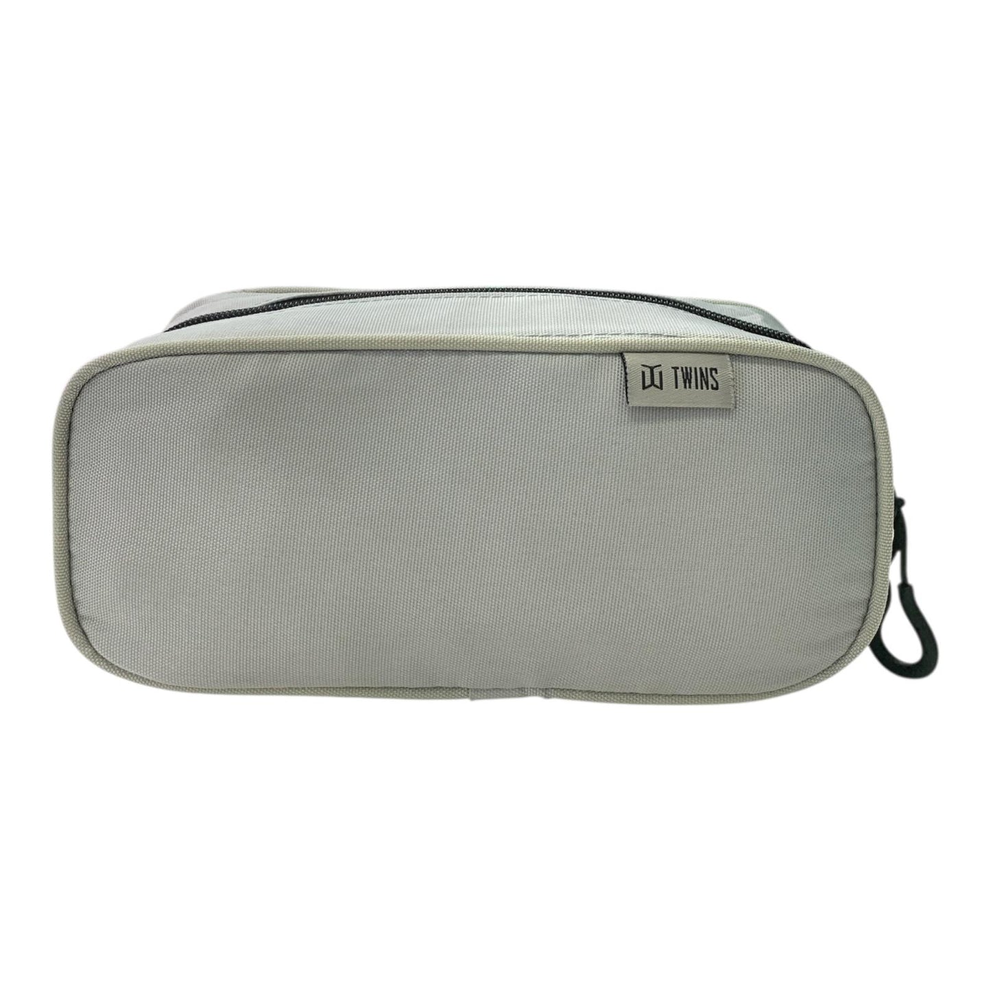 A&T Twins Pencil Case Large Size Grey Color || مقلمة توينز اي اند تي حجم كبير لون رمادي